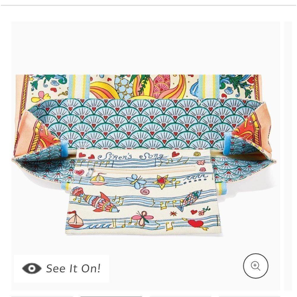 Brighton Siren’s Song Mermaid Tote NWT - Picture 4 of 9